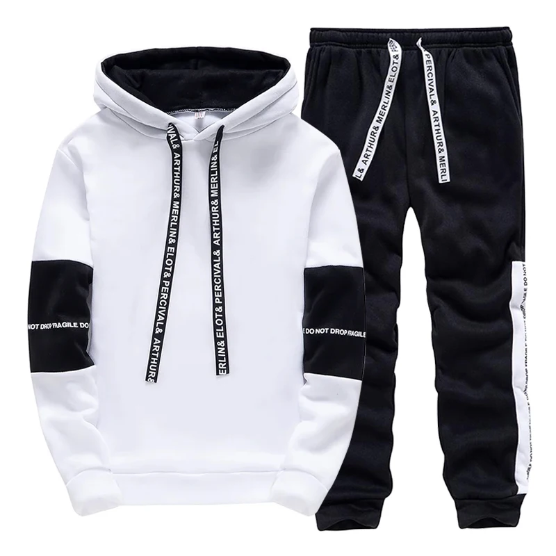 Winter Clothing Men - ชุดวอร์มผู้ชาย เสื้อฮู้ดลำลองสำหรับกิจกรรมกลางแจ้ง กีฬา วิ่งจ๊อกกิ้ง เสื้อผ้าผู้ชาย แฟชั่นฤดูใบไม้ร่วง