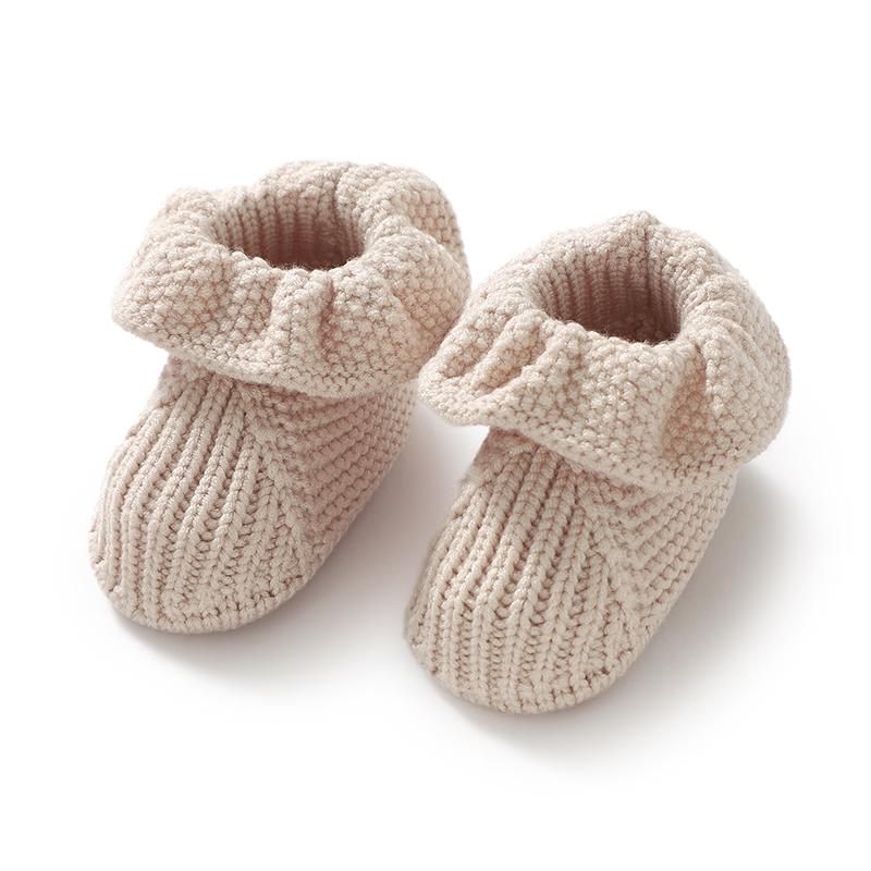 Winter Clothing 1 Year Old - 0-18MทารกWram First Walkersรองเท้าฤดูหนาวฤดูใบไม้ร่วงเด็กวัยหัดเดินกลางแจ้งในร่มรองเท้าเสื้อผ้าอุปกรณ์เสริมเด็กทารกรองเท้าถัก