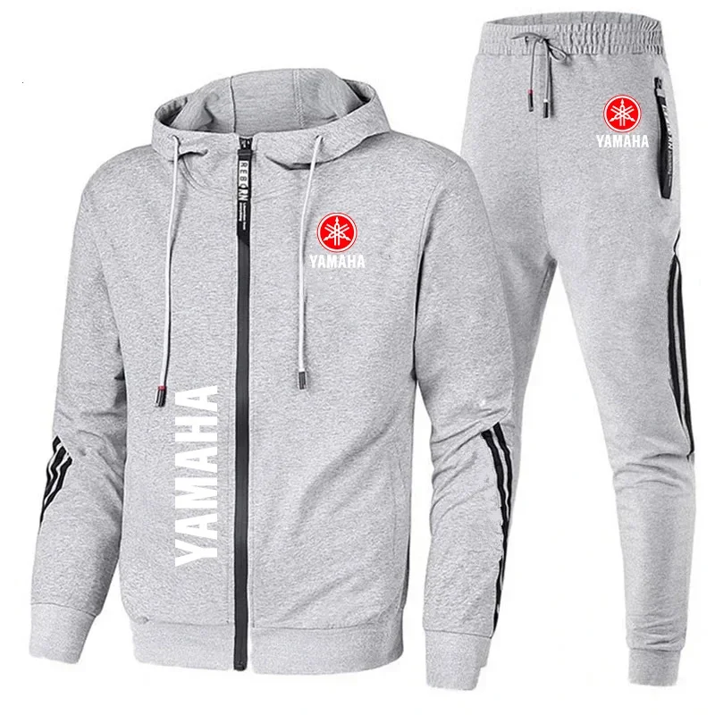 Winter Clothing Logos - ชุดกีฬาพิมพ์ลายโลโก้ Yamaha สําหรับผู้ชาย ชุดกีฬาที่อบอุ่น เสื้อแจ็คเก็ตฤดูใบไม้ร่วงและฤดูหนาวของผู้ชาย เสื้อผ้าผู้ชาย