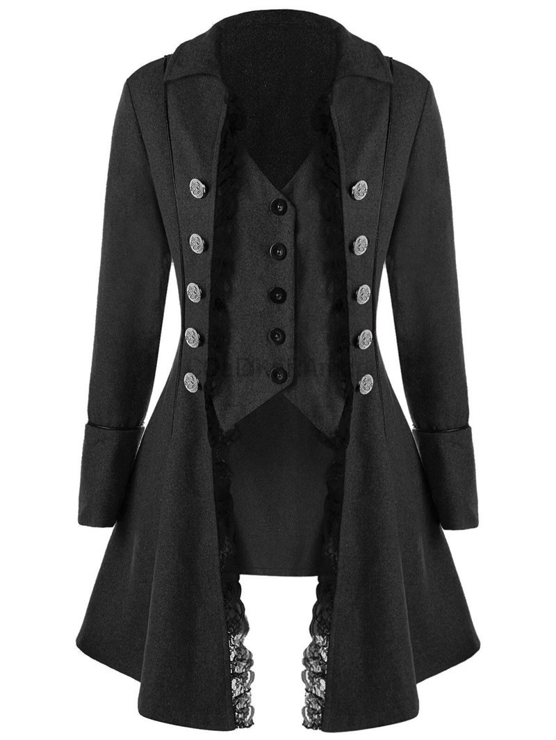 Jacket Winter Clothing - ฤดูหนาวเสื้อแจ็คเก็ตสตรีกอธิคสตีมพังค์รัดตัวฮาโลวีนเครื่องแต่งกายวิคตอเรียนเสื้อท้ายยุคกลางโจรสลัดผู้หญิงเสื้อผ้า