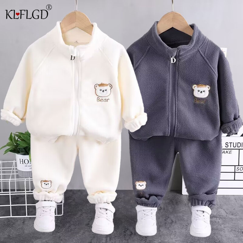 Winter Clothing Activities For Toddlers - 2024ชุดเสื้อผ้า2ชิ้นสำหรับเด็กผู้หญิงและผู้ชาย, ใหม่ชุดเสื้อผ้าสำหรับกลางแจ้งกีฬาลำลอง