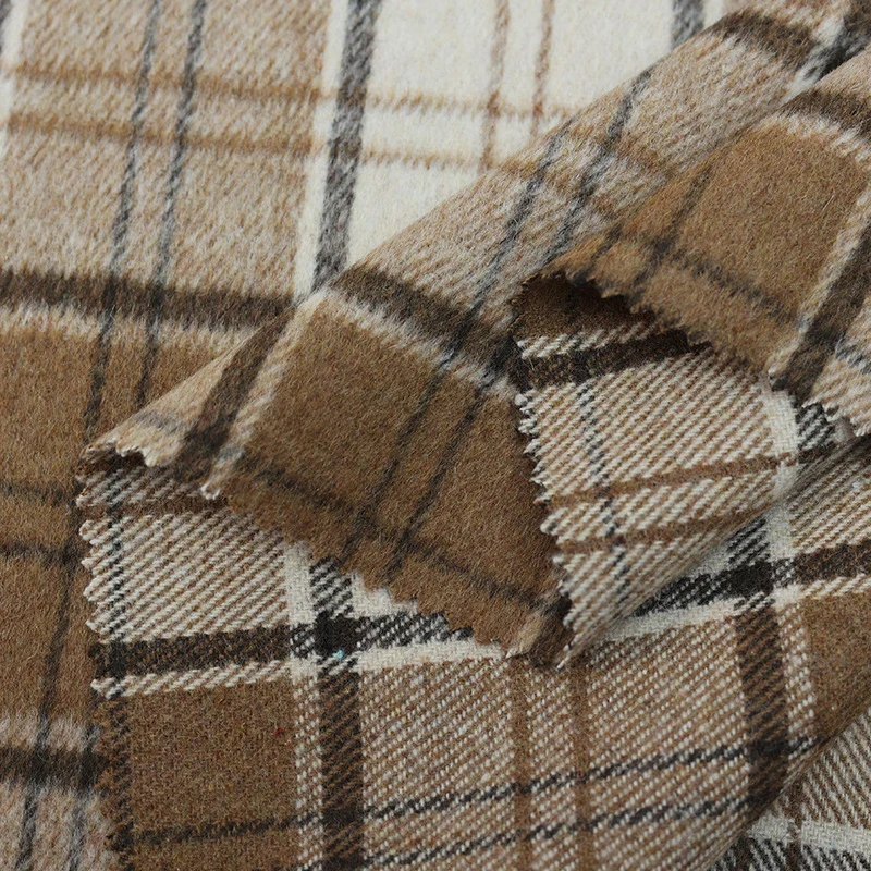 Jacket Winter Clothing - 100x148 ซม. ผ้าขนสัตว์ลายสก๊อตหนานุ่มสไตล์วินเทจ DIY เสื้อแจ็คเก็ต เสื้อโค้ท