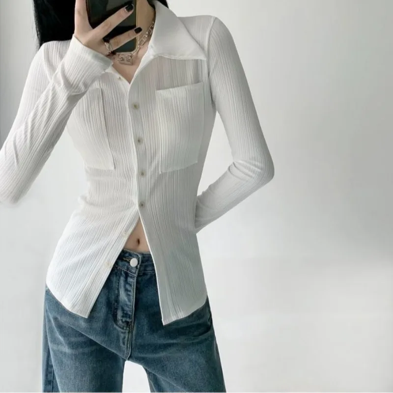 Winter Clothing Offer - เสื้อยืดผู้หญิงสไตล์เกาหลี คอโปโล ทรงหลวม ดีไซน์สวยหรู คุณภาพสูง ลดราคาพิเศษ