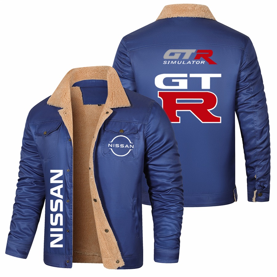 Winter Clothing Logos - เสื้อแจ็คเก็ตขนนุ่มพิมพ์ลายโลโก้ Nissan สำหรับฤดูใบไม้ร่วง/ฤดูหนาว ปี 2025 เสื้อแจ็คเก็ตคอตั้งแบบใหม่สำหรับผู้ชาย