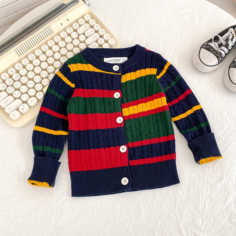 Winter Clothing Activities For Toddlers - เสื้อถักเด็กฤดูใบไม้ร่วงฤดูหนาวเสื้อกันหนาวเด็กสีรุ้งเด็กชายเด็กหญิงแจ็คเก็ตเด็กวัยหัดเดินเสื้อผ้าเด็ก