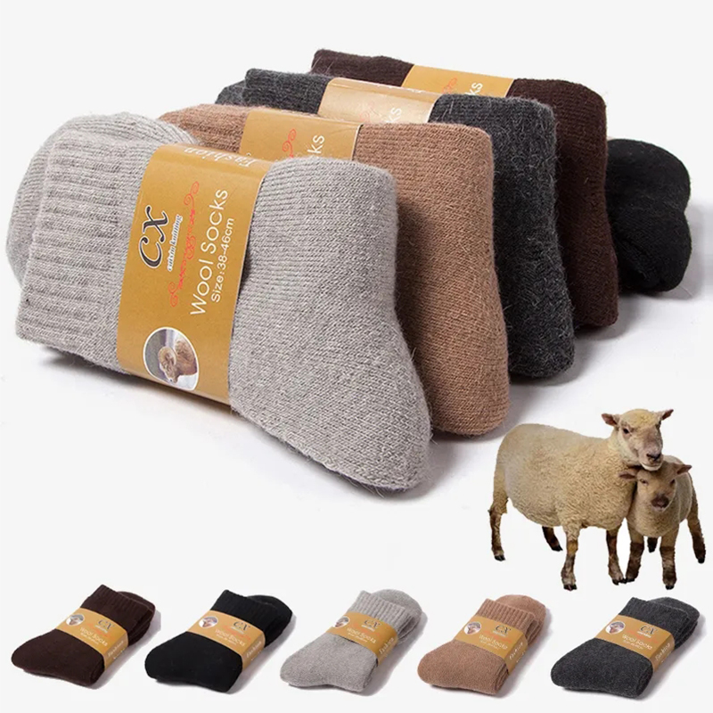 Thermal Sock Merino - 1 คู่ฤดูหนาวผู้หญิงอบอุ่นถุงเท้า Merino ขนสัตว์ผู้ชาย Super หนา