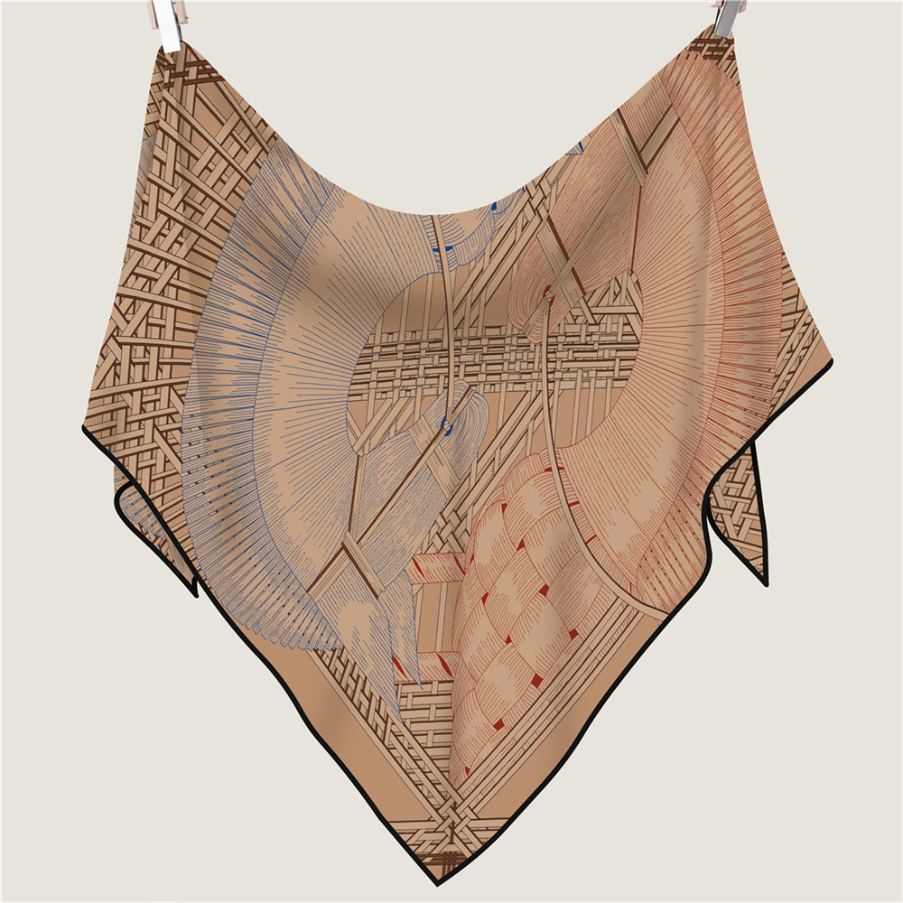 Cashmere Scarf Wrap - ผ้าคลุมไหล่สามเหลี่ยม ผ้าพันคอฤดูหนาว ผ้าคลุมไหล่แบบม้วนด้วยมือ ผ้าพันคอ กระเป๋า เครื่องประดับเสื้อผ้า