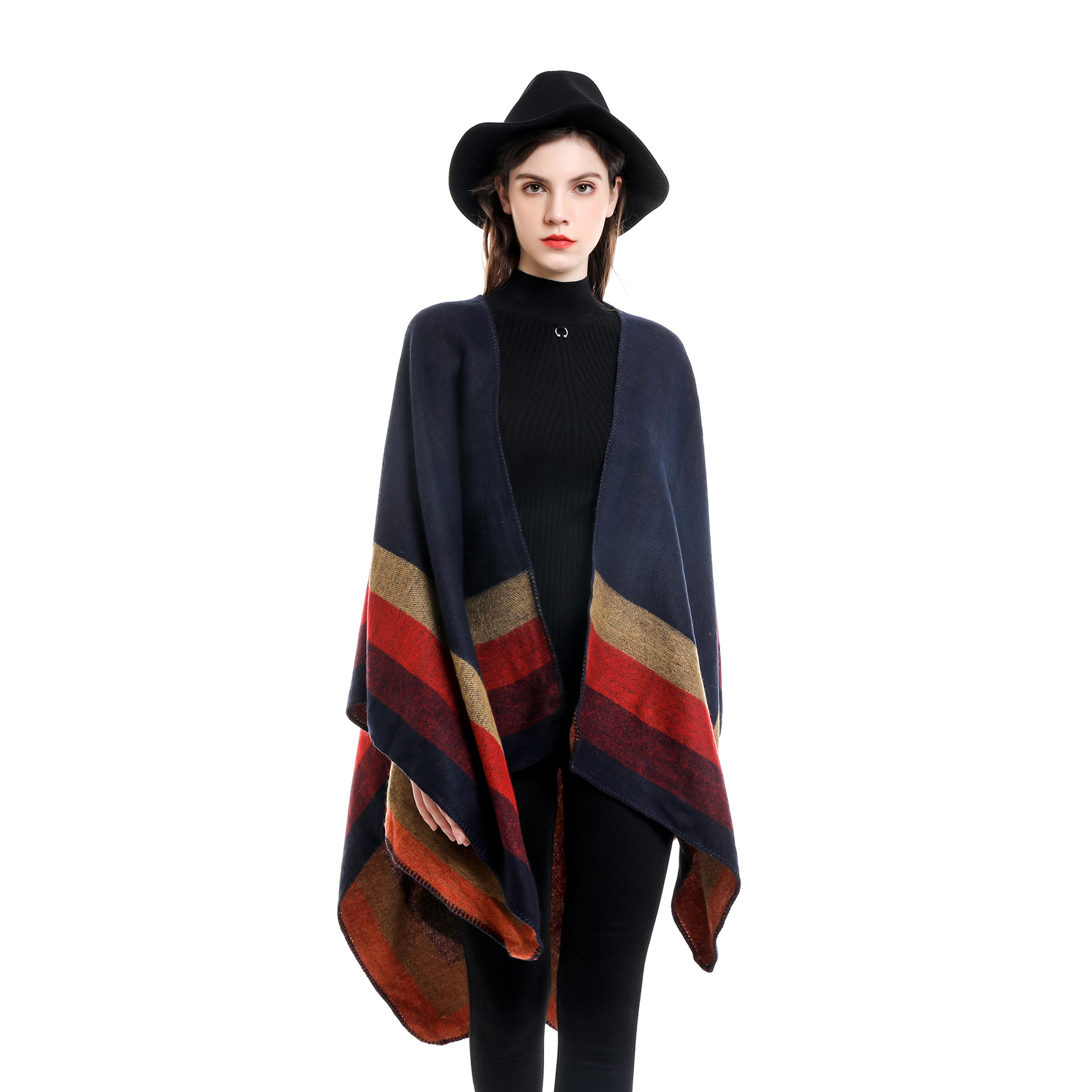2024เสื้อปอนโชกันหนาวลายสก๊อตแ - Cashmere Scarf Wrap บทวิจารณ์และราคา