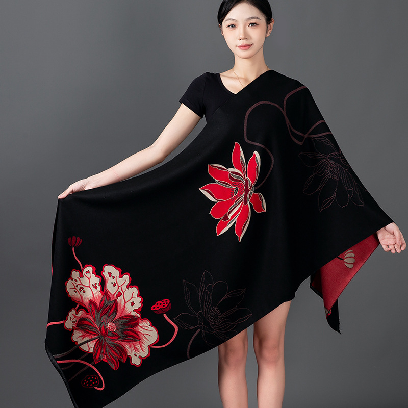 ผู้หญิงฤดูหนาวผ้าคลุมไหล่ผ้าพั - Cashmere Scarf Wrap บทวิจารณ์และราคา
