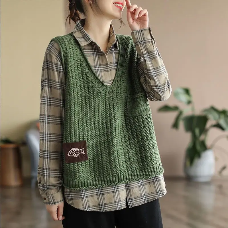 เสื้อกั๊กไหมพรมผู้หญิงแบบสั้น  - Winter Clothing Offer บทวิจารณ์และราคา