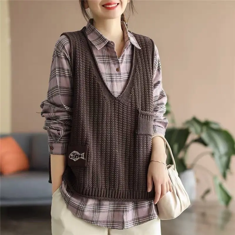 เสื้อกั๊กไหมพรมผู้หญิงแบบสั้น  - Winter Clothing Offer บทวิจารณ์และราคา