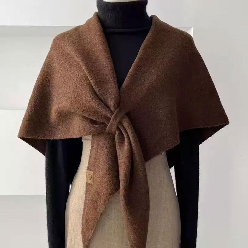 ผ้าคลุมไหล่ถักลายสามเหลี่ยมสำห - Cashmere Scarf Wrap บทวิจารณ์และราคา