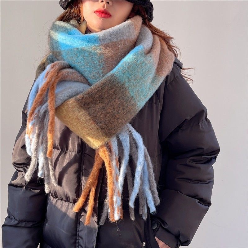 2025Newฤดูหนาวหนาผ้าพันคอผู้หญ - Cashmere Scarf Wrap บทวิจารณ์และราคา