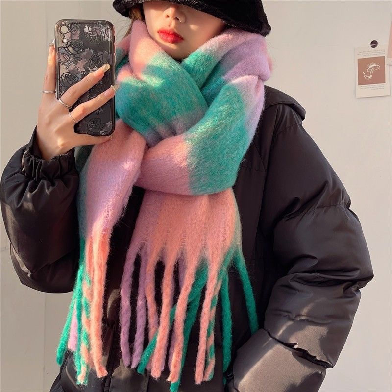 2025Newฤดูหนาวหนาผ้าพันคอผู้หญ - Cashmere Scarf Wrap บทวิจารณ์และราคา