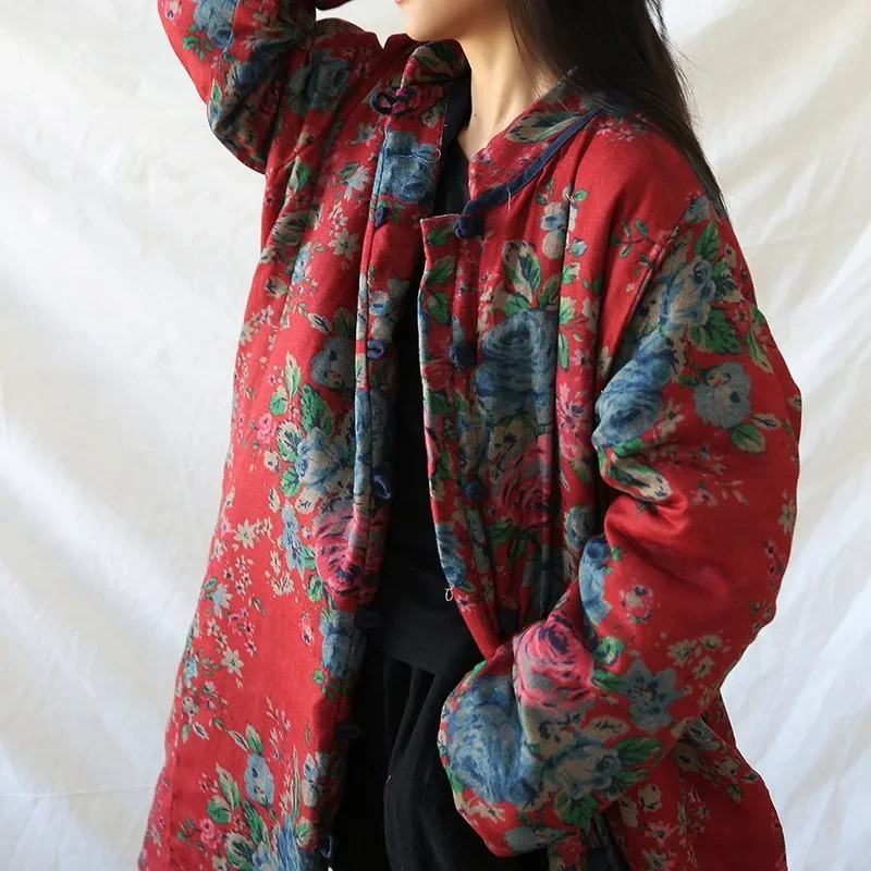 เสื้อผ้าสไตล์จีน เสื้อโค้ทผ้าฝ - Jacket Winter Clothing บทวิจารณ์และราคา