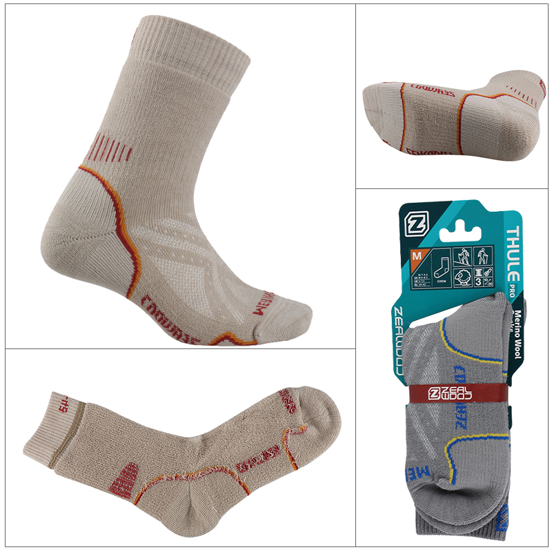 ซีลวูดเดินป่าปีนเขาถุงเท้าหนาข - Thermal Sock Merino บทวิจารณ์และราคา