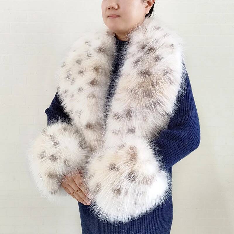 ผ้าพันคอขนเฟอร์เทียมลายสุนัขจิ - Jacket Winter Clothing บทวิจารณ์และราคา