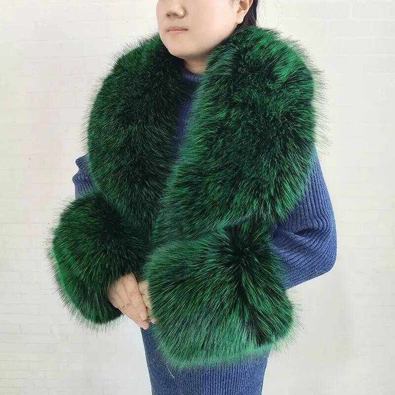 ผ้าพันคอขนเฟอร์เทียมลายสุนัขจิ - Jacket Winter Clothing บทวิจารณ์และราคา