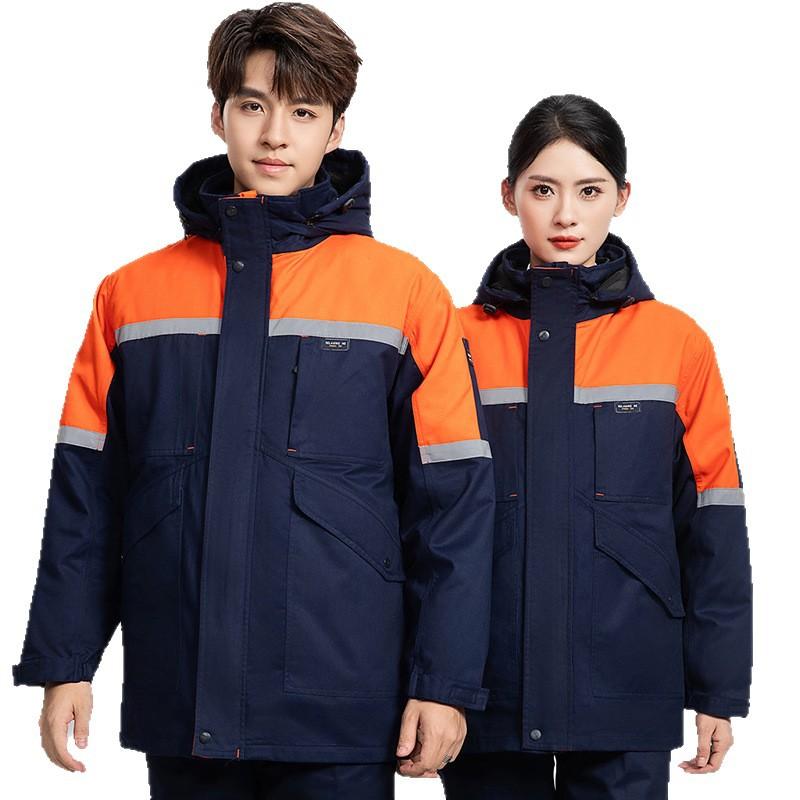 ชุดทำงานผู้ชายผ้าฝ้ายหนานุ่มสำ - Winter Clothing Logos บทวิจารณ์และราคา