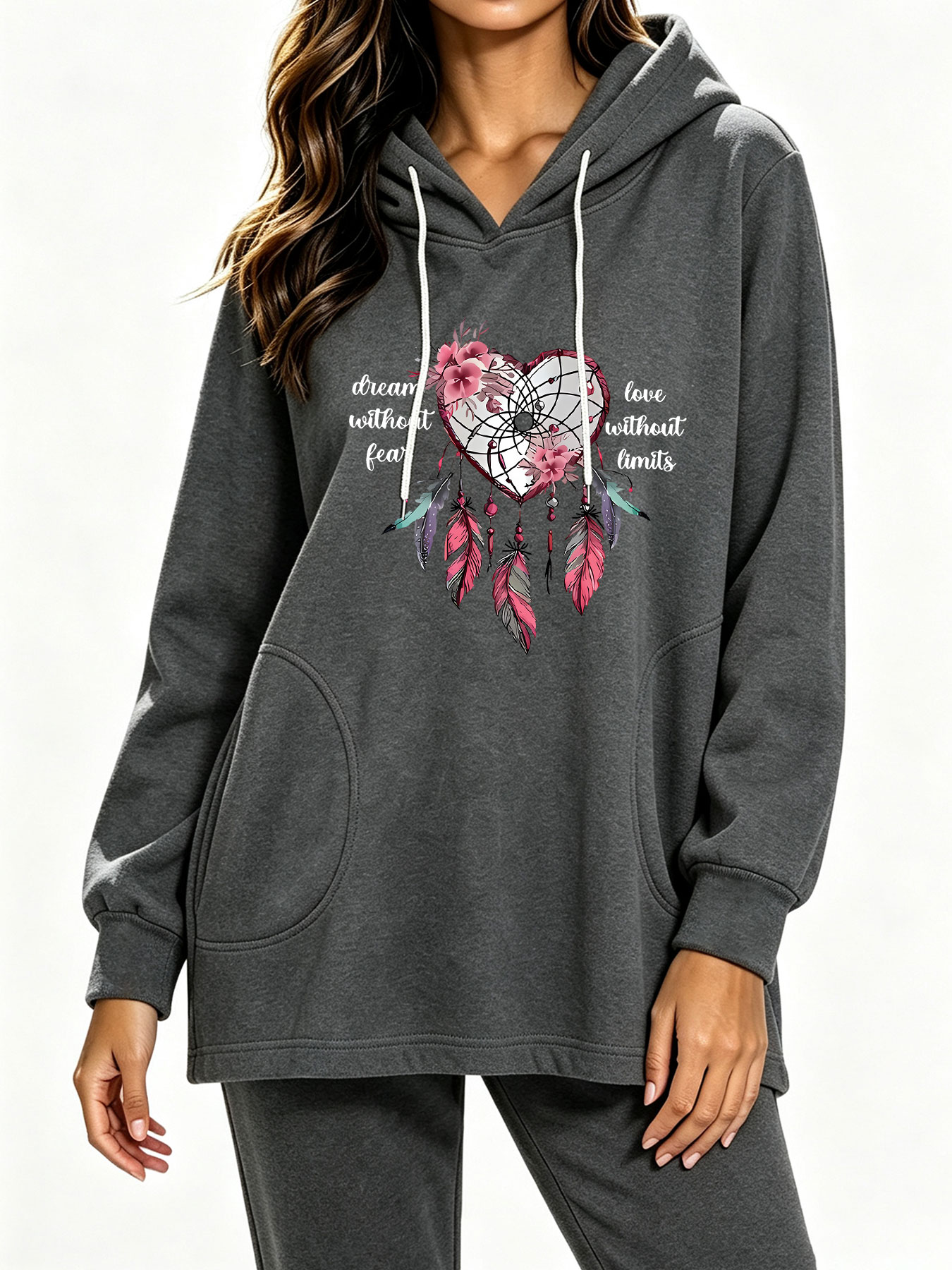 เสื้อฮู้ดดี้พิมพ์ลายคำภาษาอังก - Winter Clothing English บทวิจารณ์และราคา