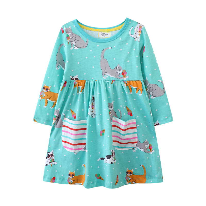 ชุดเดรสลายแมวแขนยาวสำหรับเด็กผ - Winter Clothing Activities For Toddlers บทวิจารณ์และราคา