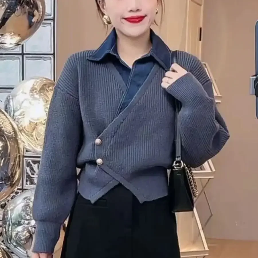 เสื้อโปโลถักทรงหลวมสำหรับสตรีเ - Winter Clothing Offer บทวิจารณ์และราคา