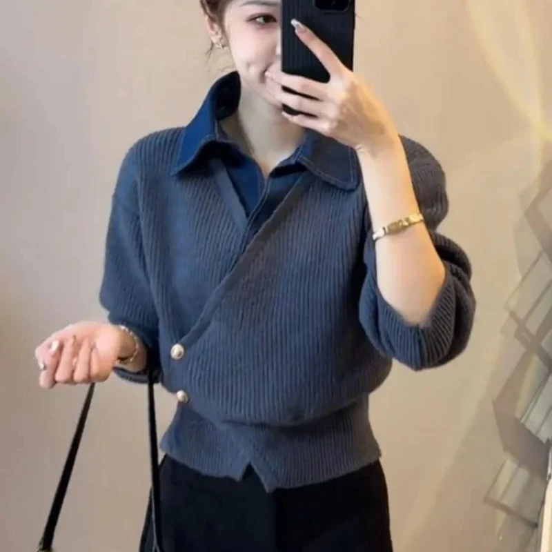 เสื้อโปโลถักทรงหลวมสำหรับสตรีเ - Winter Clothing Offer บทวิจารณ์และราคา