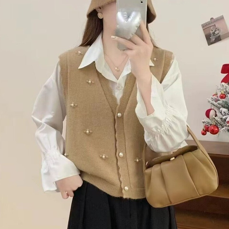 เสื้อกั๊กไหมพรมสีชมพูสำหรับผู้ - Winter Clothing Offer บทวิจารณ์และราคา