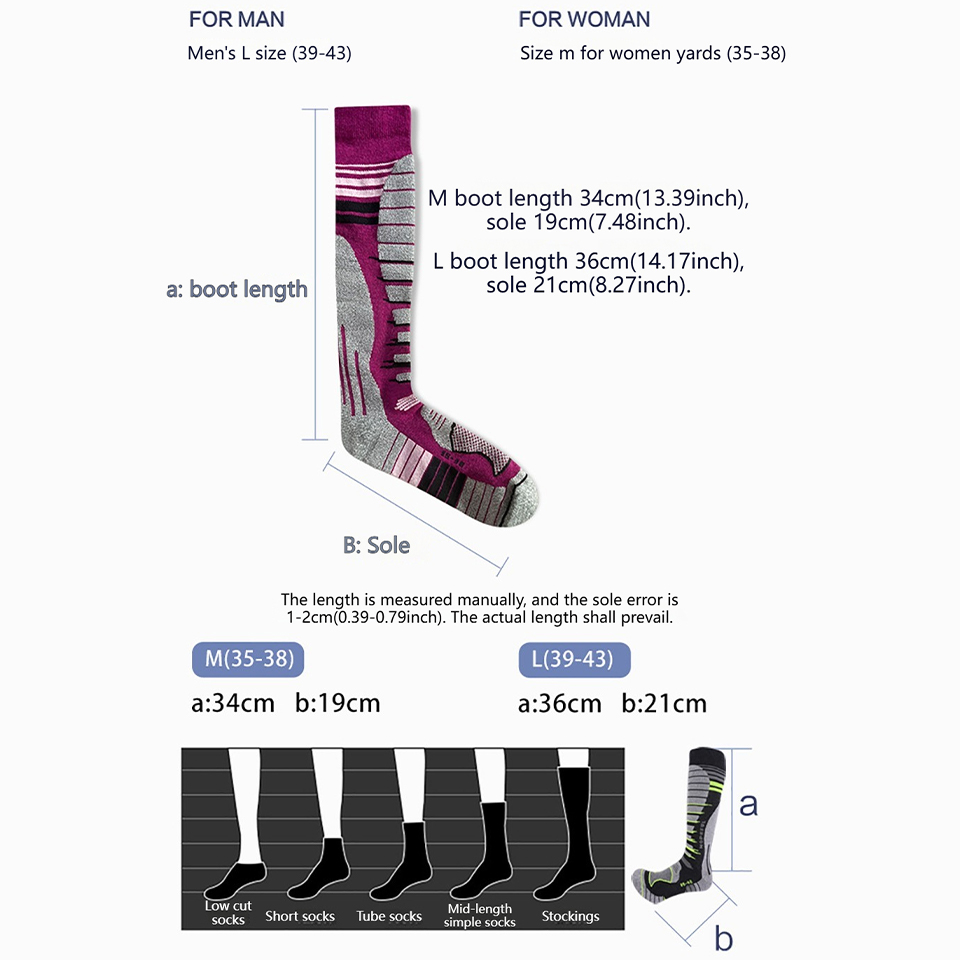 ถุงเท้าสกีขนแกะเมอริโน่ GTUBIK - Thermal Sock Merino บทวิจารณ์และราคา