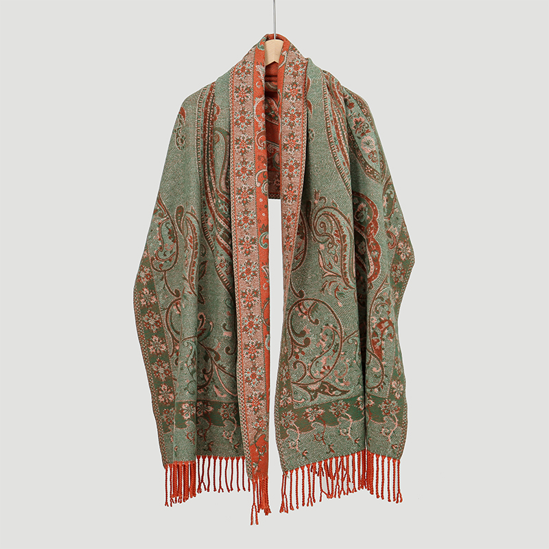 2024ผ้าพันคอผ้าแจ็คการ์ดลายพื้ - Cashmere Scarf Wrap บทวิจารณ์และราคา