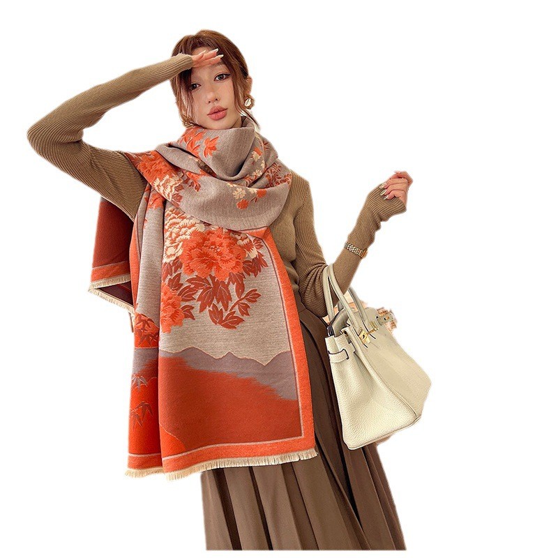 แฟชั่นฤดูหนาวใหม่ผ้าคลุมไหล่ผ้ - Cashmere Scarf Wrap บทวิจารณ์และราคา