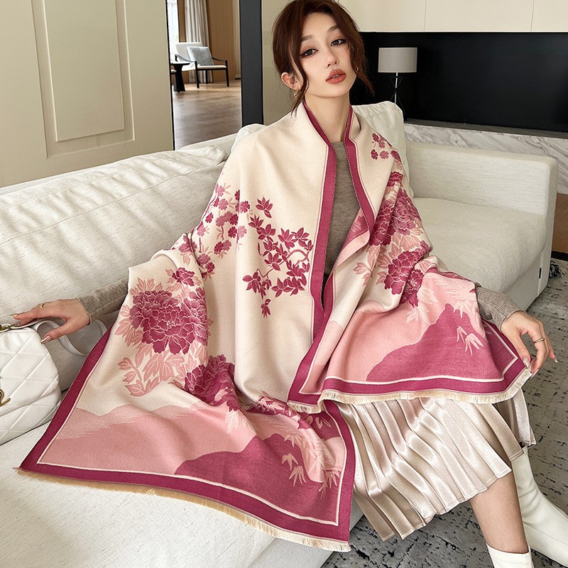 แฟชั่นฤดูหนาวใหม่ผ้าคลุมไหล่ผ้ - Cashmere Scarf Wrap บทวิจารณ์และราคา