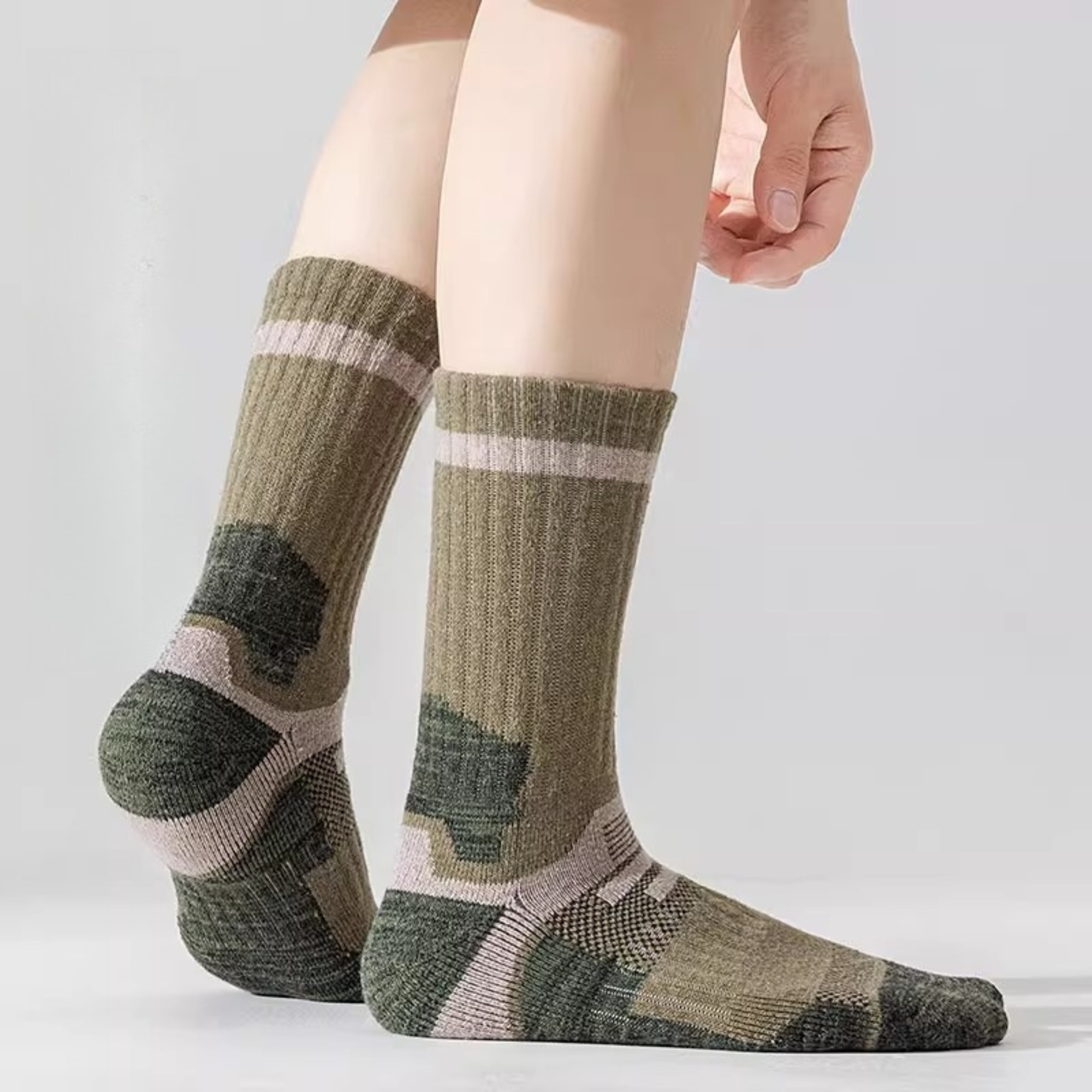 1/2 คู่ถุงเท้าขนแกะเมอริโนสำหร - Thermal Sock Merino บทวิจารณ์และราคา