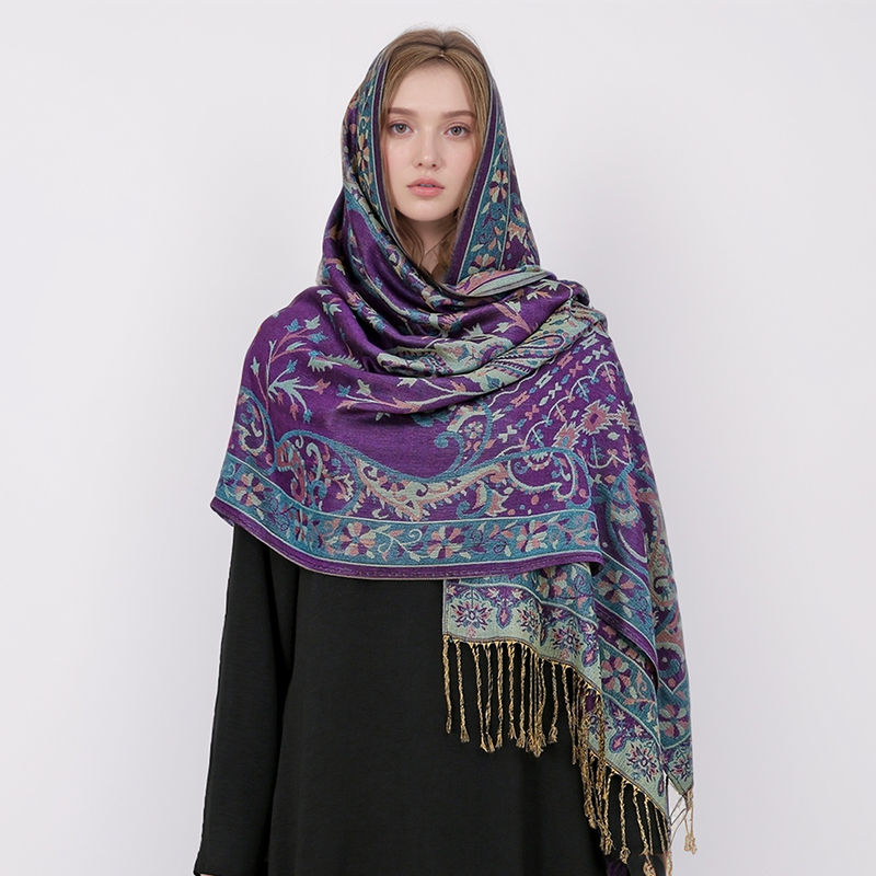 สไตล์ชาติพันธุ์กลางแจ้งผู้หญิง - Cashmere Scarf Wrap บทวิจารณ์และราคา
