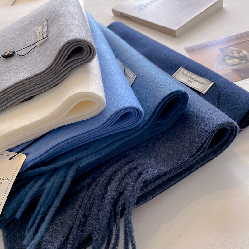 2024ผ้าพันคอขนสัตว์ฤดูหนาวผู้ห - Cashmere Scarf Wrap บทวิจารณ์และราคา