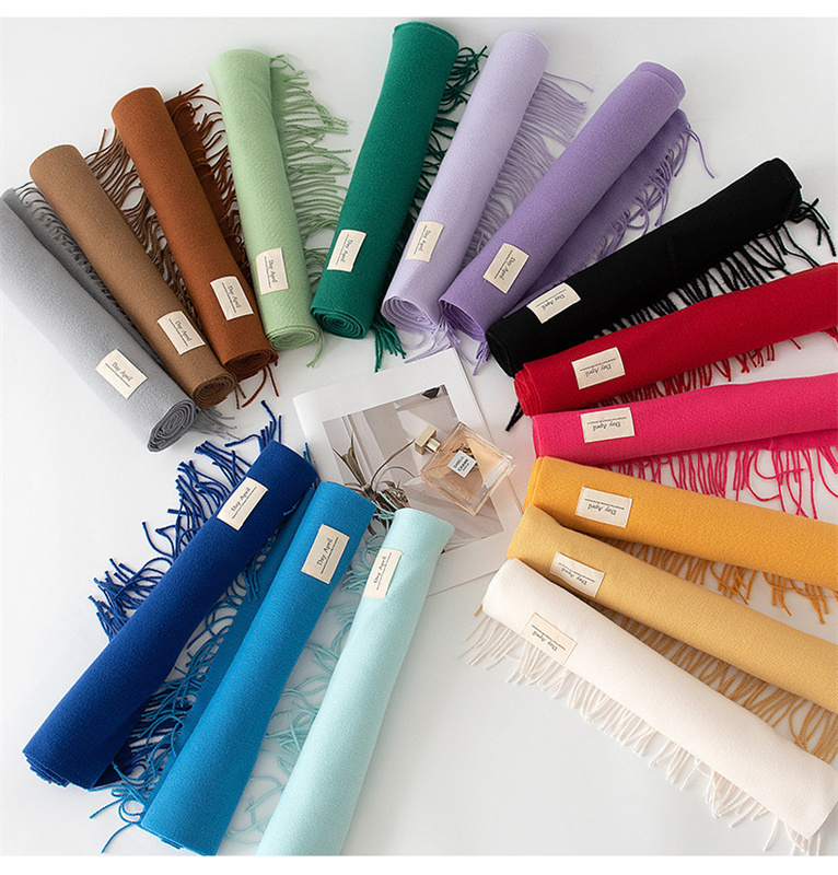 2024ฤดูใบไม้ร่วงผ้าพันคอผู้หญิ - Cashmere Scarf Wrap บทวิจารณ์และราคา