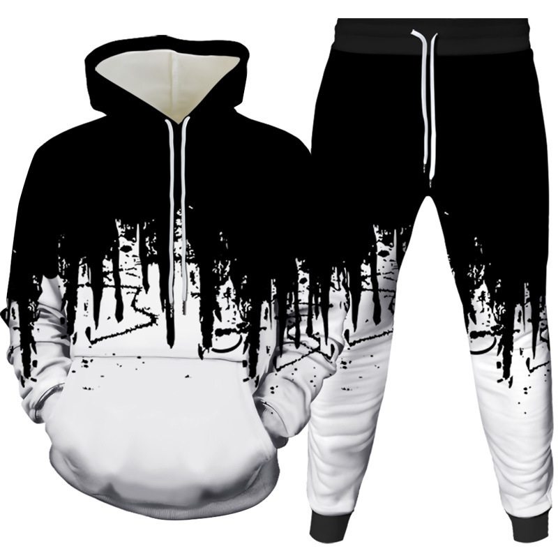 ชุดเซ็ตเสื้อฮู้ดดี้และกางเกงขา - Winter Clothing Men บทวิจารณ์และราคา