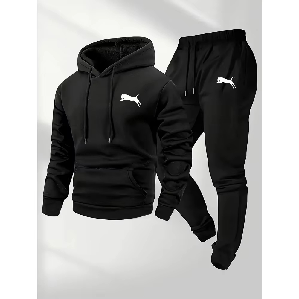 ชุดเซ็ตเสื้อฮู้ดและกางเกงขายดี - Winter Clothing Men บทวิจารณ์และราคา