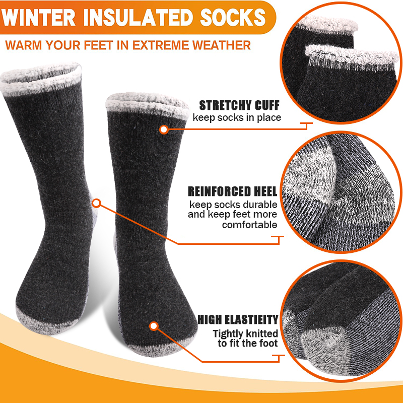 1 คู่ถุงเท้าขนแกะเมอริโนสำหรับ - Thermal Sock Merino บทวิจารณ์และราคา