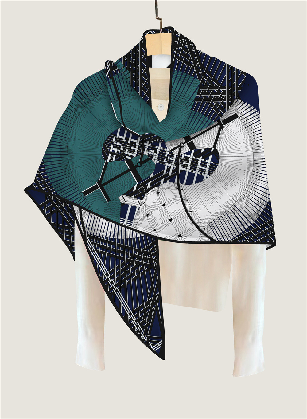 ผ้าคลุมไหล่สามเหลี่ยม ผ้าพันคอ - Cashmere Scarf Wrap บทวิจารณ์และราคา